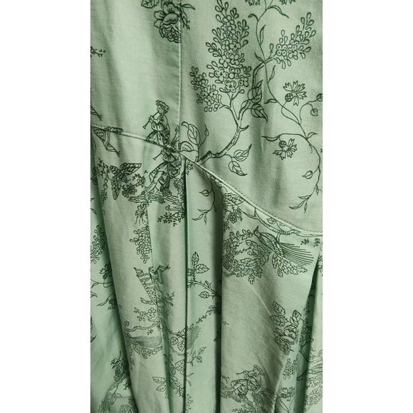 VINTAGE 1940'S-50'S COTTON VOILE NOVELTY PRINT DRESS - Picture 10 of 15